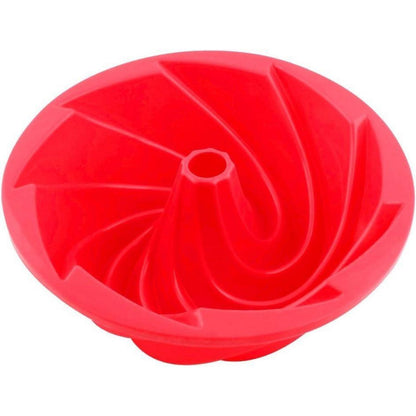 Silikon Gugelhupfform 9 Zoll – Rose Rot, Antihaft Backform