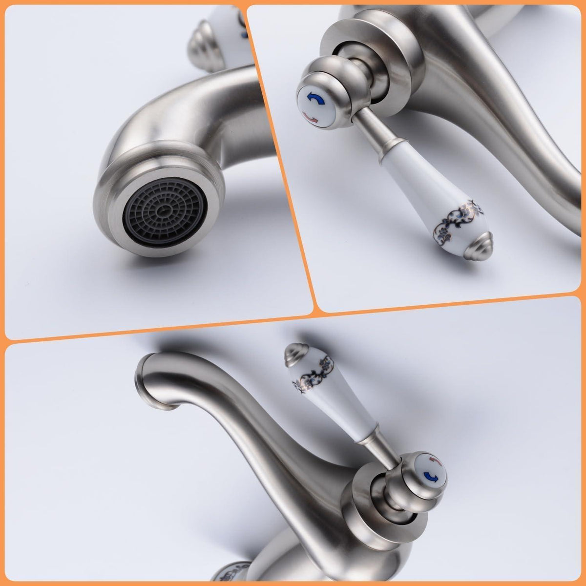 Einhebel-Waschtischarmatur gebürstetes Nickel