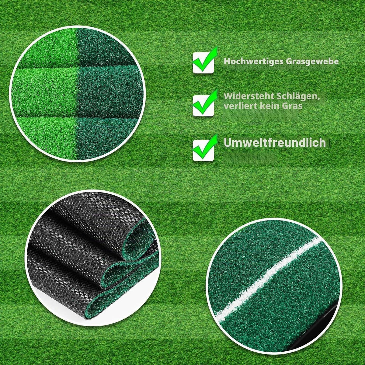 Golf Putting Matte mit automatischer Ballrückgabe