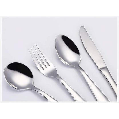 4-teiliges Kinderbesteck Set Edelstahl – Silber Geschirr