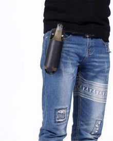 Beer Holster Vintage Leather Accessory Men Gift Idea