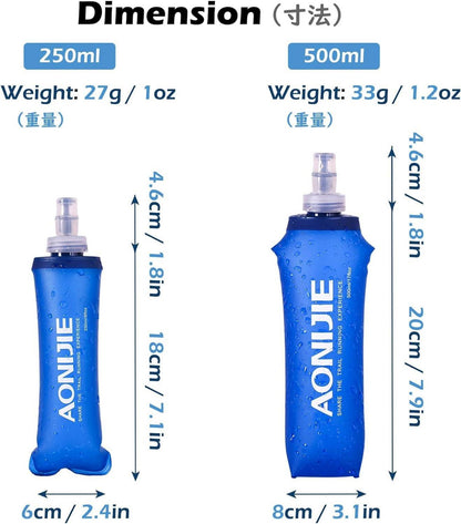 TRIWONDER TPU Soft Flask 250ml - 2 Stücke für Trinkrucksack