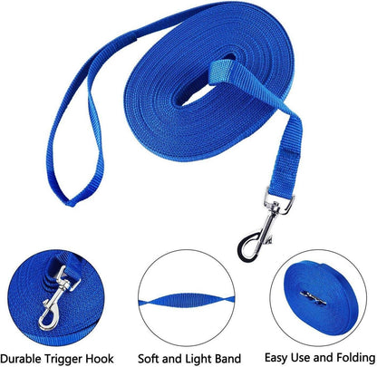 Schleppleine Hund Nylon | Robuste Trainingsleine D-Karabiner | 15m