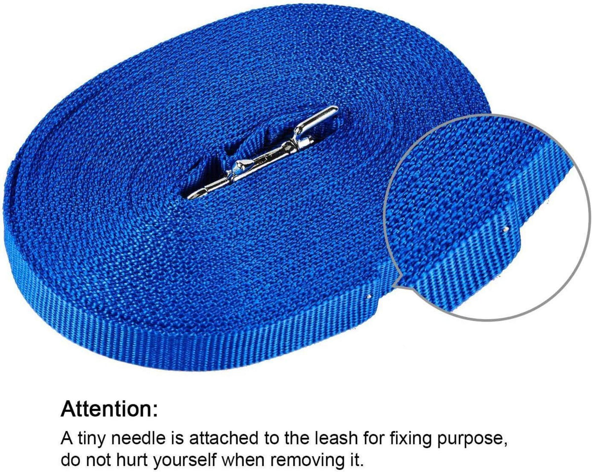 Schleppleine für Hunde 15m Nylon Hundeleine robust wetterfest