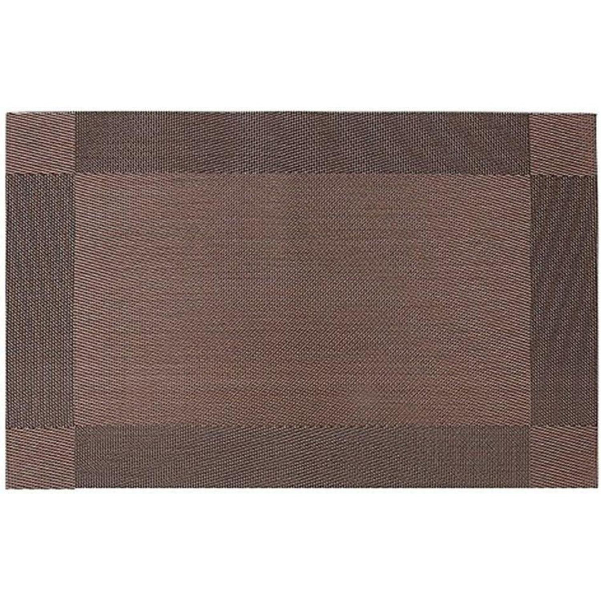 Platzsets 6er Set PVC 30x45cm Braun Hitzebeständig Abwaschbar