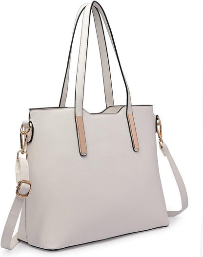 Damen Handtasche Henkeltasche Schultertasche Set 3-teilig