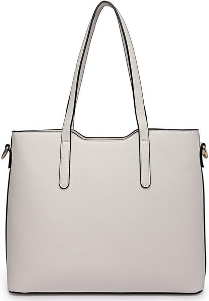 Damen Handtasche Schultertasche Tragetasche Tote Bag Set 3-teilig