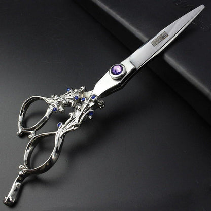 6 Zoll Friseurschere Set - Violett & Dünnschere - Japan Edelstahl