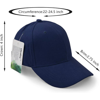 Wildlederimitat Baseball Cap Dunkelblau, Einstellbar & Unisex