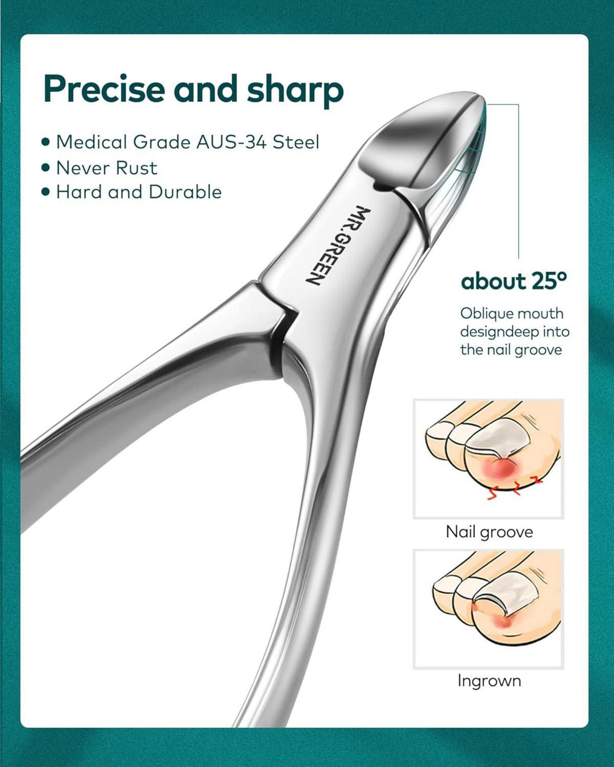 Professionelles Nagelknipser Set aus Edelstahl mit