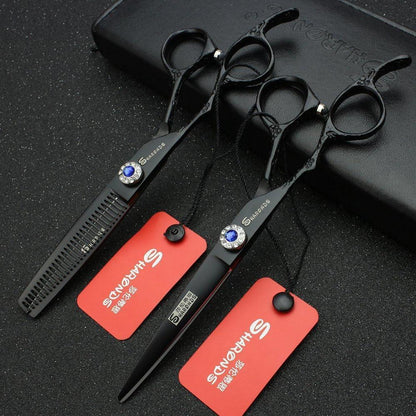 6-Zoll Linkshänder Friseurschere Set – Edelstahl & Verstellbar
