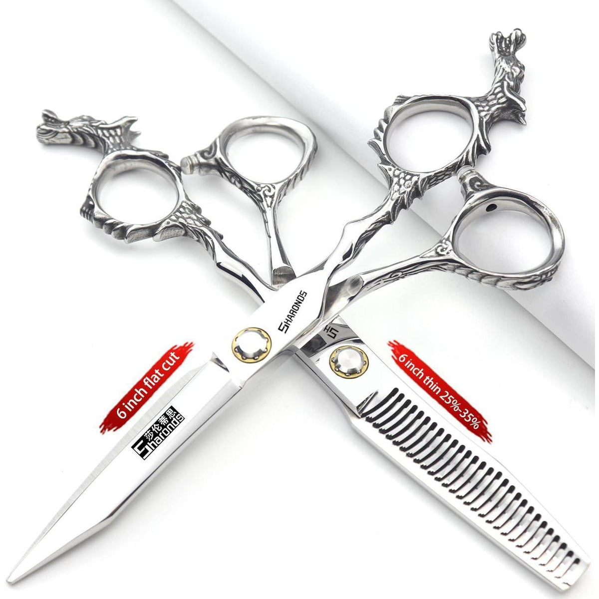 6 Zoll Friseurschere Set | 440C Edelstahl | Professionelle Haarschere