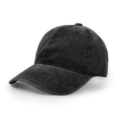 Verstellbare Baumwoll Baseballmütze – Unisex Outdoor Hut Schwarz
