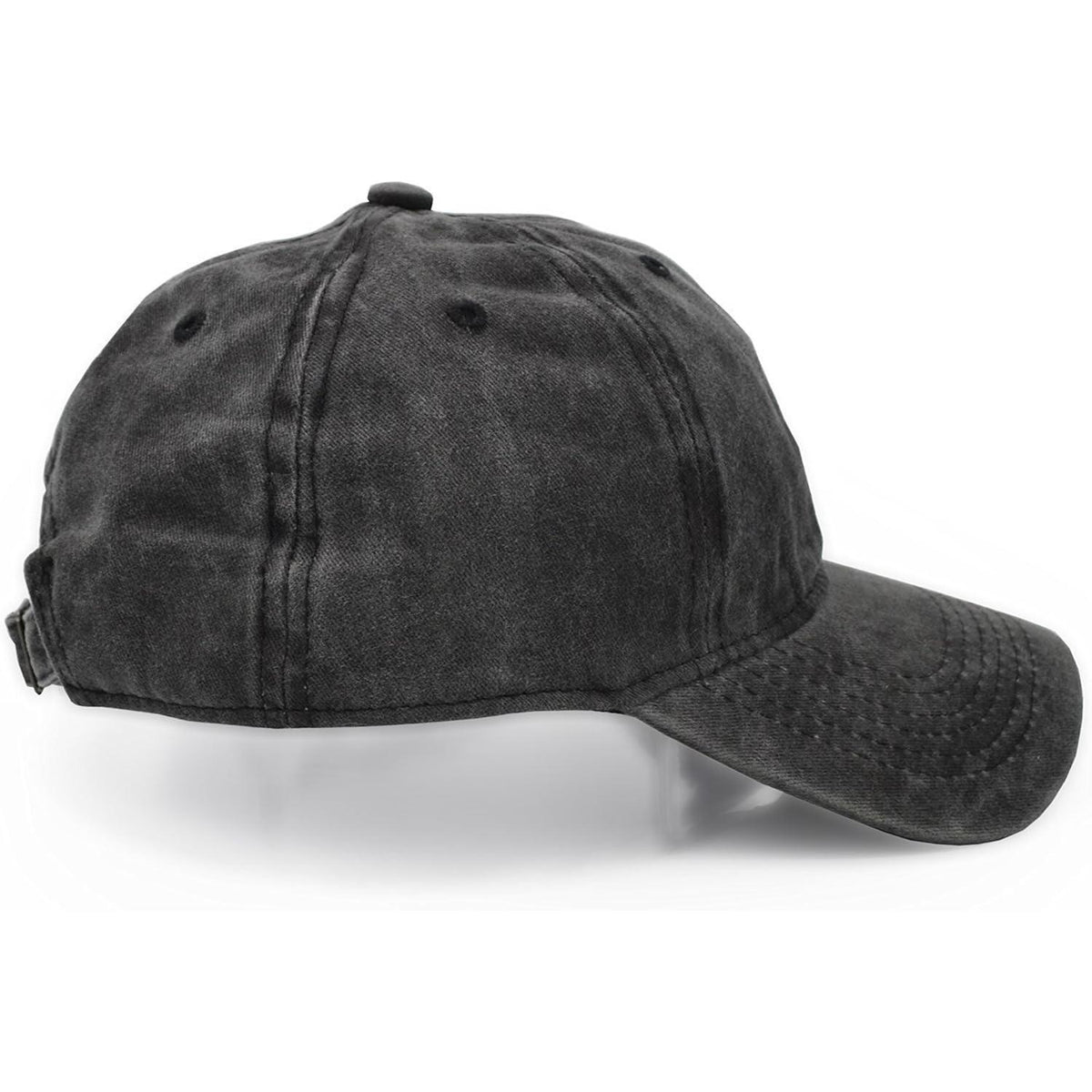 Verstellbare Baumwoll Baseballmütze – Unisex Outdoor Hut Schwarz