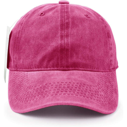 Baseballmütze Baumwolle Verstellbar – Outdoor Sonnenhut Rose Rot