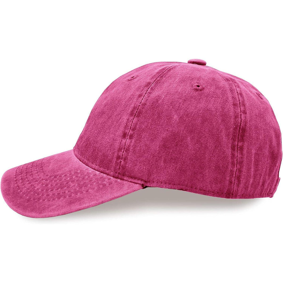 Baseballmütze Baumwolle Verstellbar – Outdoor Sonnenhut Rose Rot