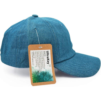 Verstellbare Baumwoll Baseballmütze Blau – Outdoor Sonnenhut