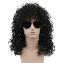 Langhaarige Afro Perücke für Herren – 70er/80er Rocker Look