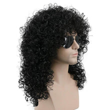 Langhaarige Afro Perücke für Herren – 70er/80er Rocker Look
