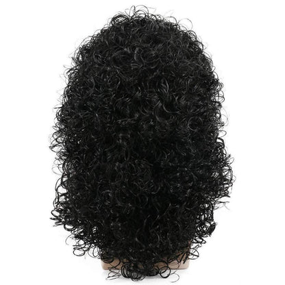Langhaarige Afro Perücke für Herren – 70er/80er Rocker Look