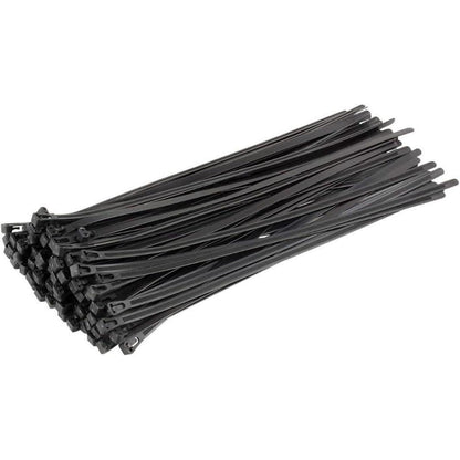 Wiederverschließbare Kabelbinder Schwarz 300mm - 100er Set