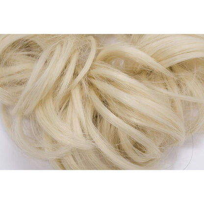 Voluminöser Haargummi Bleichblond - Haarverdichtung 30g