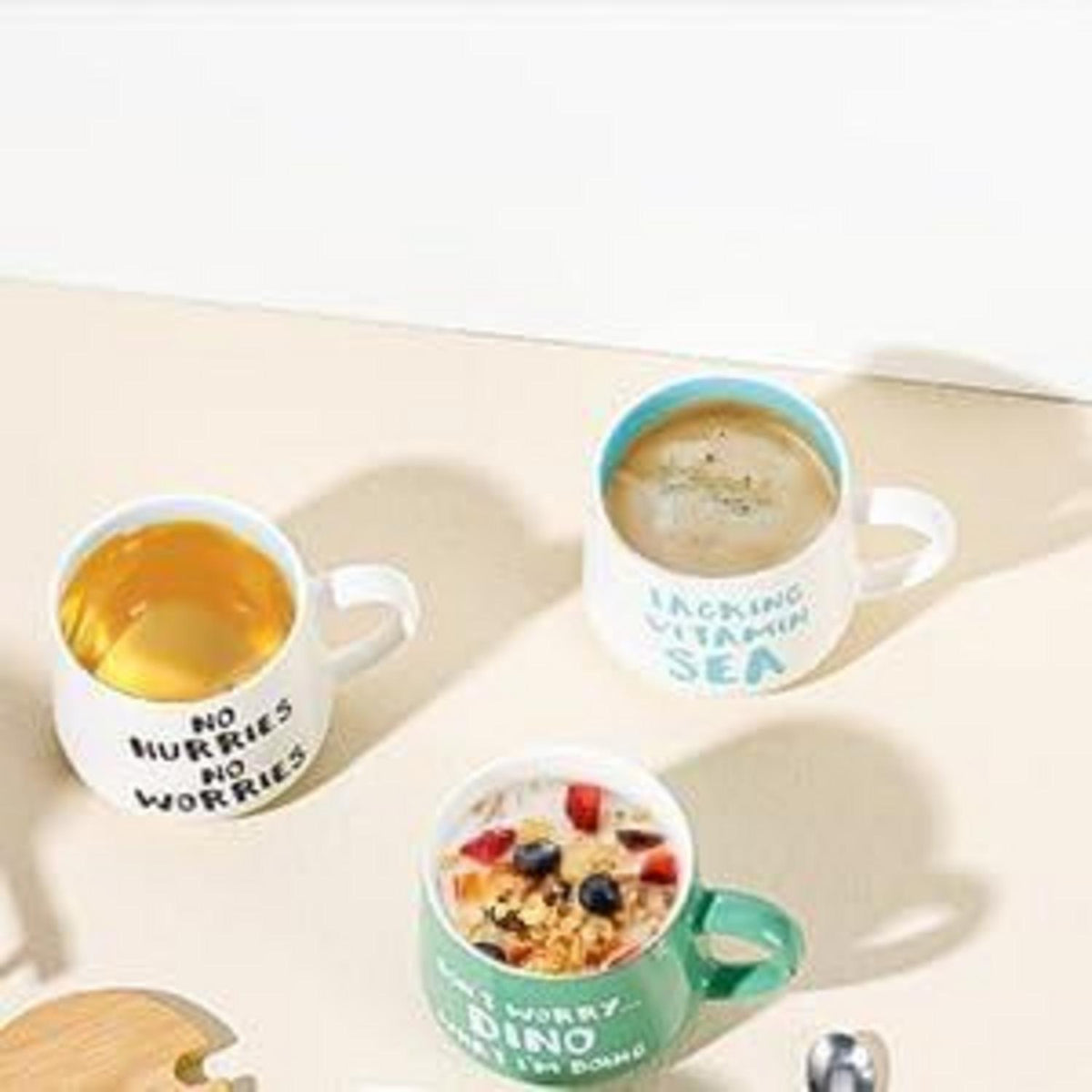 Keramik-Becher 3D Tier Morgen-Schale Morgengetränk Hochzeiten Büro
