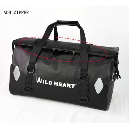 Wasserdichte Motorradtasche 55L/66L/77L Gelb mit Roll-Top Verschluss