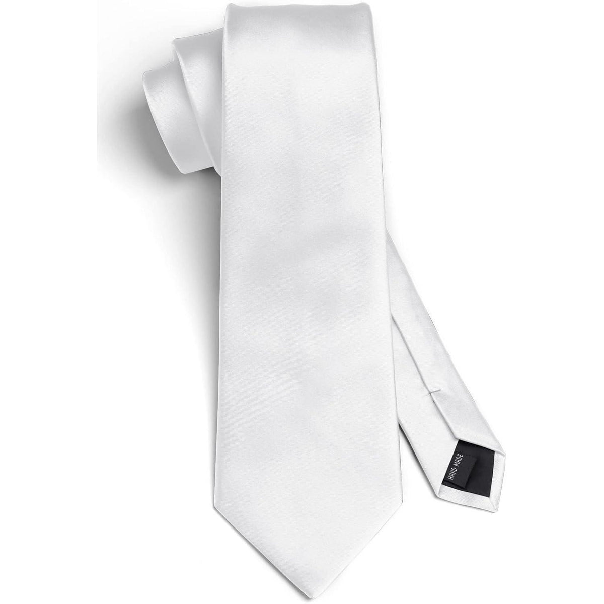 Herren Krawatten- und Einstecktuch-Set, einfarbig, für Hochzeiten & Partys