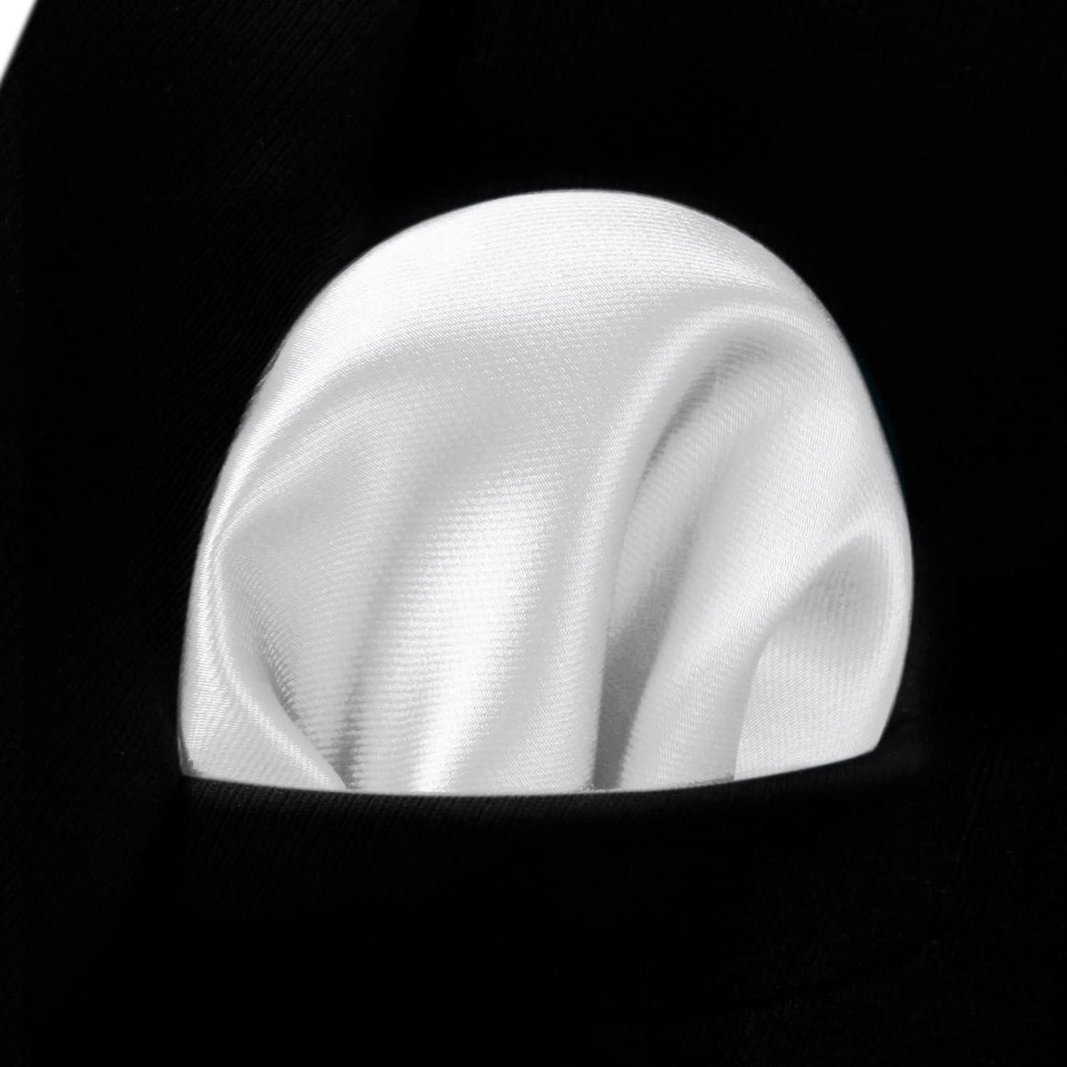 Herren Krawatten- und Einstecktuch-Set, einfarbig, für Hochzeiten & Partys