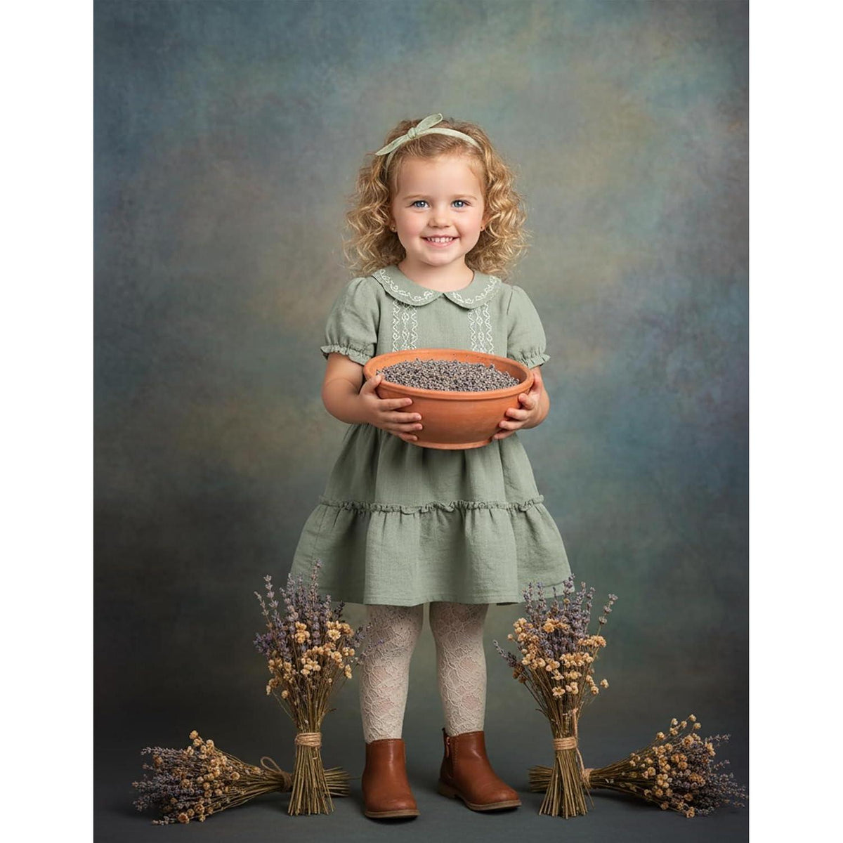 Abstrakter Fotostudio Hintergrund Mikrofaser 3x3m – Alter Meister Stil