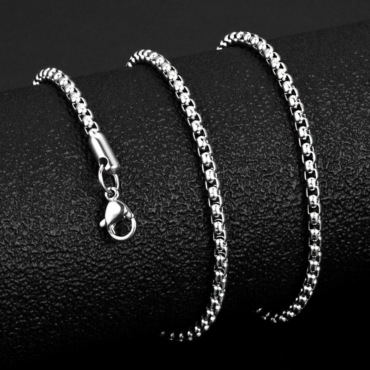 Edelstahl Seilkette 3mm Breite 60cm Länge für Damen und Herren