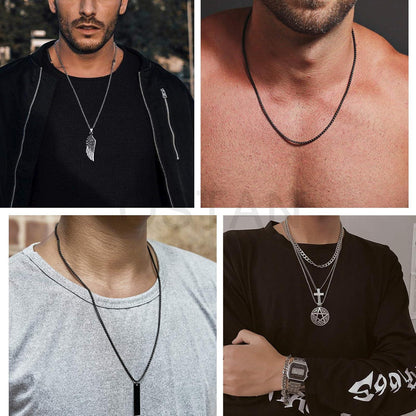 Herren Damen Edelstahl Box Kette Briolette 2-5mm Breite 45-80cm Länge