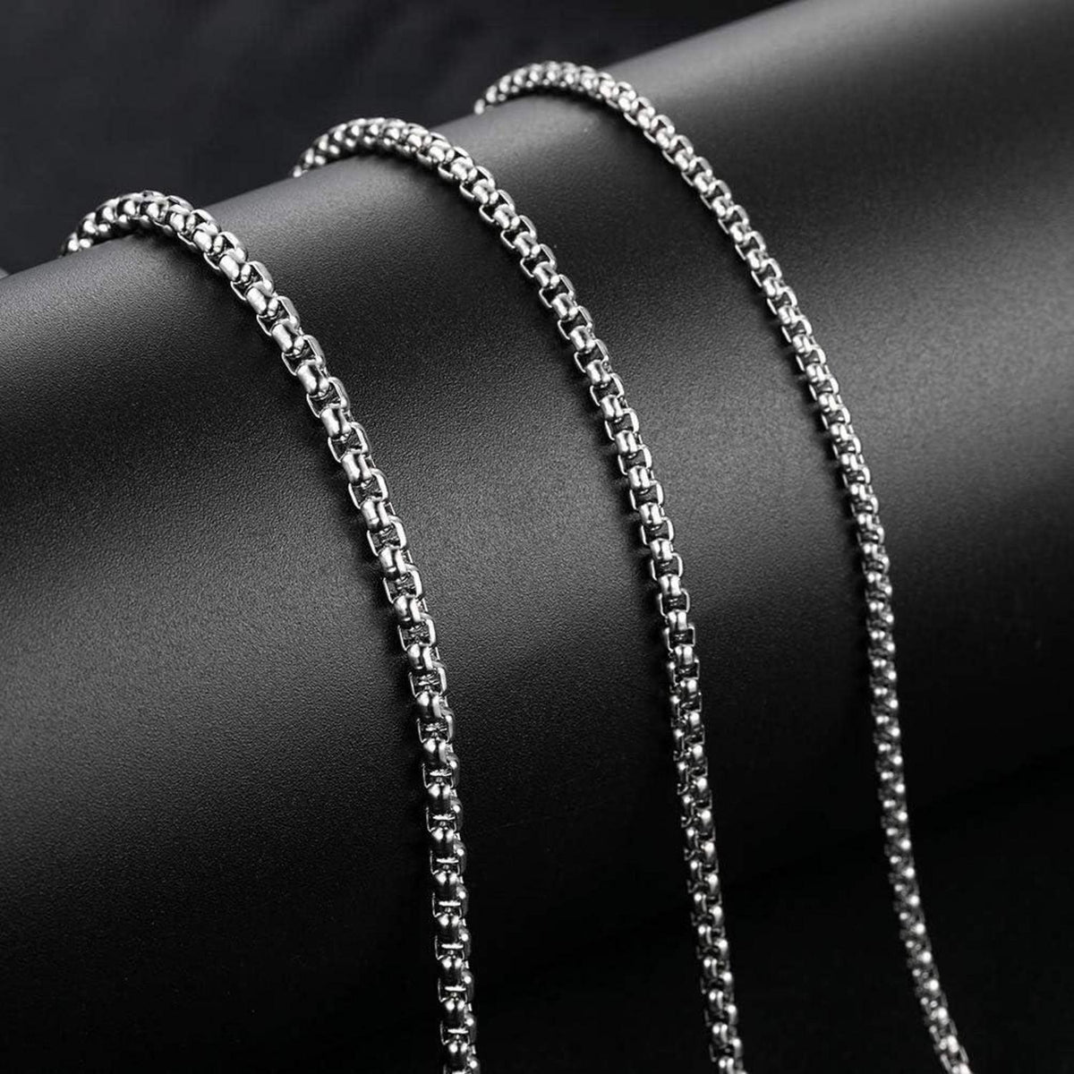 Edelstahl Seilkette 3mm 80cm für Damen und Herren