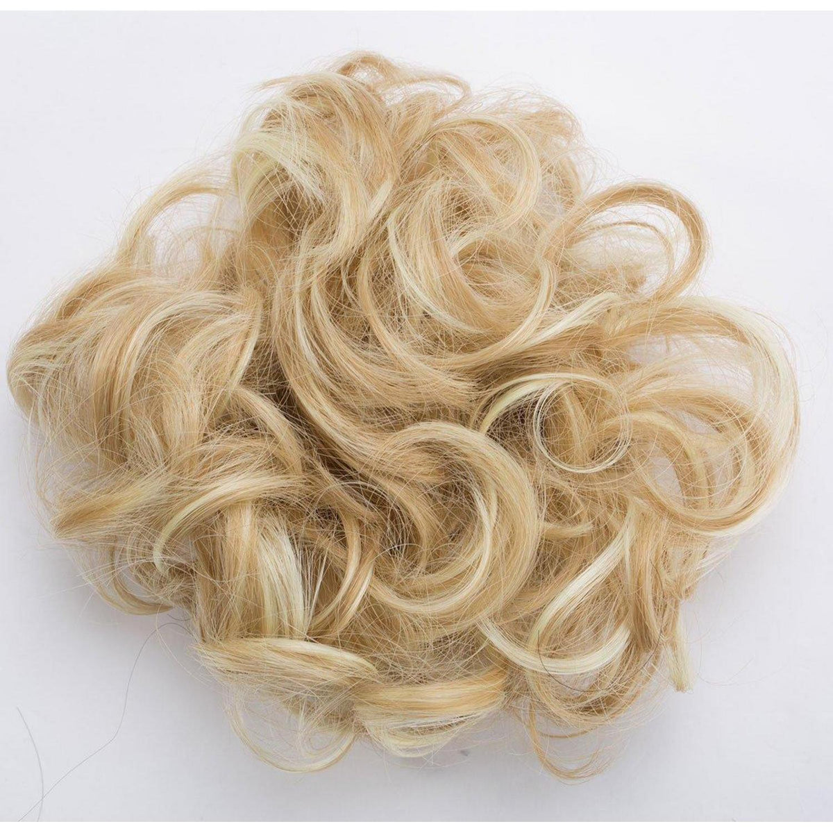 Voluminöser Haargummi Dunkelblond bis Blond - Haarverdichtung