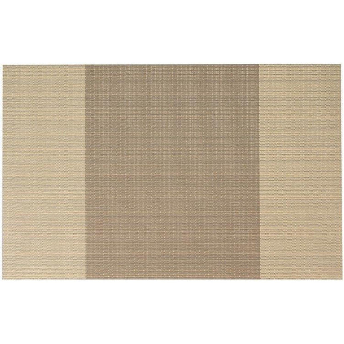 Platzsets 6er Set Gestreift Beige 30x45cm Rutschfest Hitzebeständig