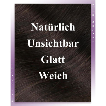 Echthaar Tressen mit Micro Rings – 12 Zoll, #2, 50g
