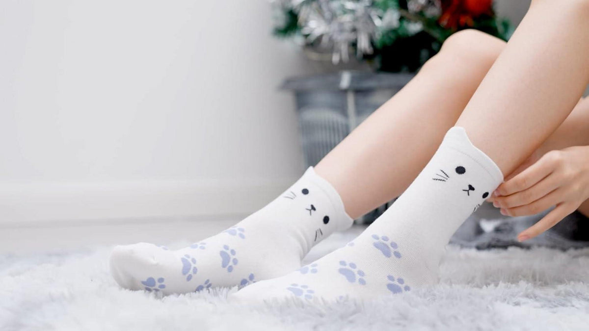 5 Paare Socken Damen 35-38 Baumwolle Tiermuster Süß Mehrfarbig