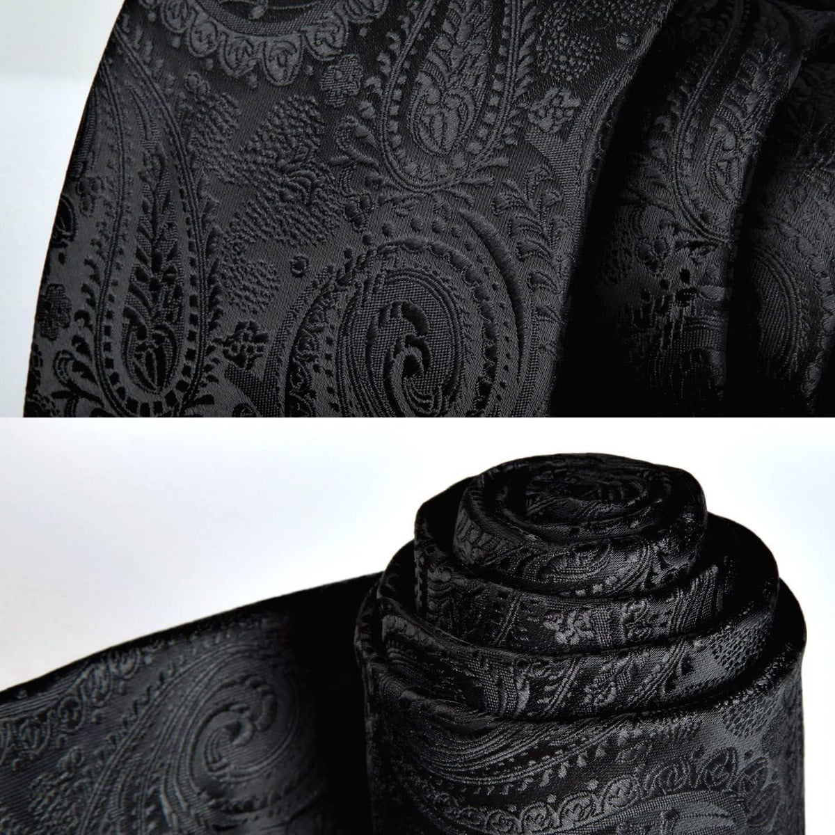 Krawatten-Set Paisley mit Einstecktuch für Herren, verschiedene Farben
