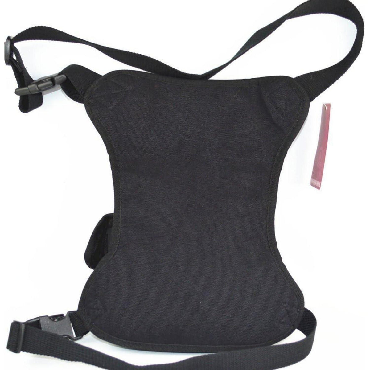 Motorrad Beinbeutel Canvas Reitertasche Hüfttasche Schwarz