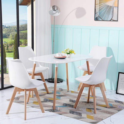 Esszimmerstuhl Set 2er Weiß – Modernes Design & Komfort