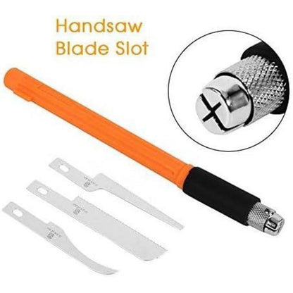 Mini Handsäge Set mit 3 Wechselklingen für Modellbau
