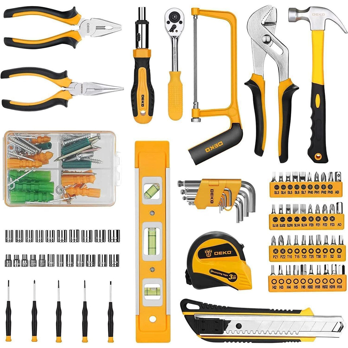 Werkzeugkoffer 228-teilig gefüllt für Haushalt & Garage