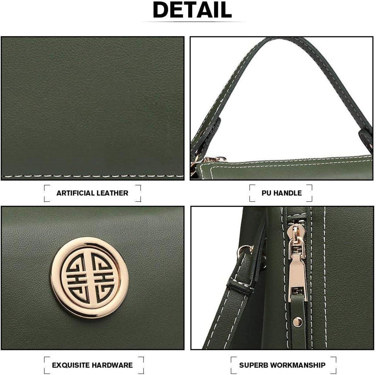 Moderne Miss Lulu Damen Handtasche Pu Leder Schultertasche Henkeltasche