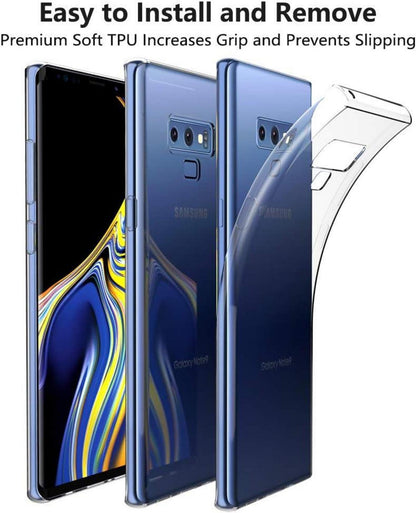 Peakally Silikonhülle Samsung Galaxy Note 9 transparent - schlanke TPU Schutzhülle