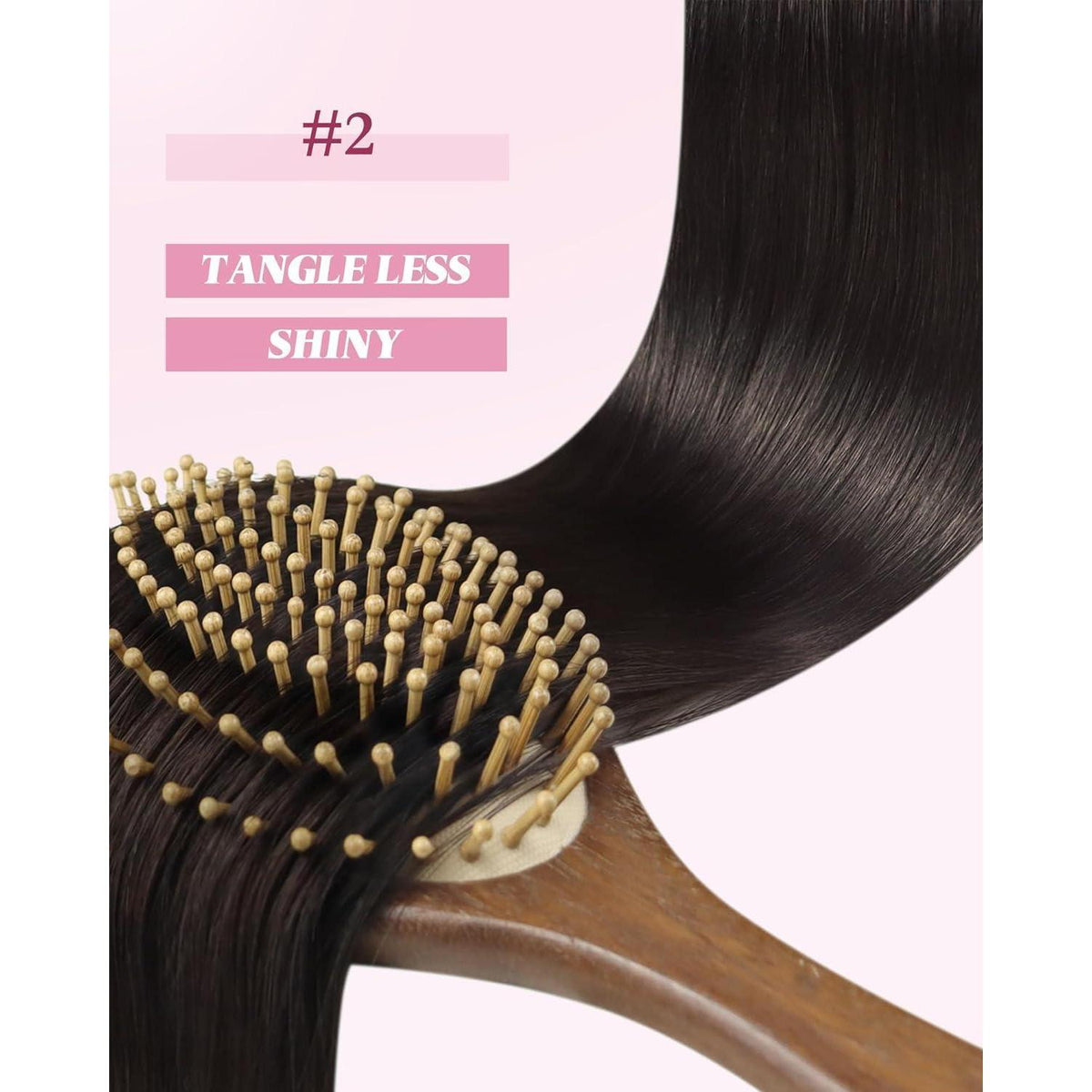 Echthaar Haarverlängerung Braun 55cm – Micro Ring Extensions