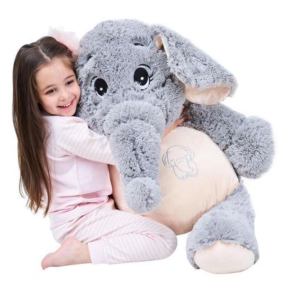 Großer Stoffelefant 100cm - Kuscheltier für Kinder