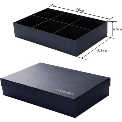 XXL Krawattenset 5 Krawatten mit Einstecktuch in Box