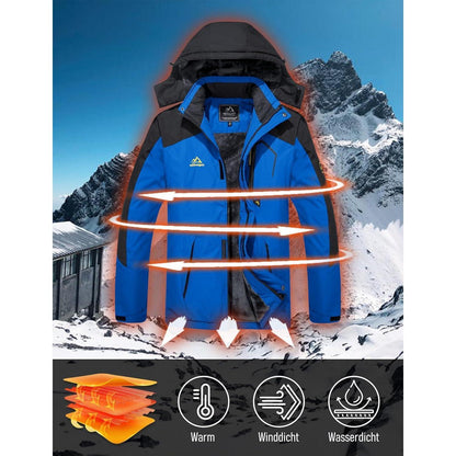 Herren Winter Skijacke Fleece Gefüttert Softshelljacke