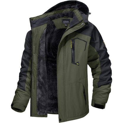 Herren Skijacke Fleece Gefüttert Winterjacke Outdoor